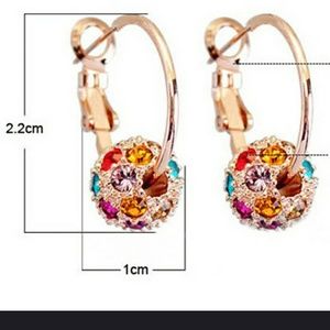Jewelry - ❗3/$25 Multicolor Austrian Crystal Ball Earrings Jewelry - ❗3/$25 Multicolor Austrian Crystal Ball Earrings